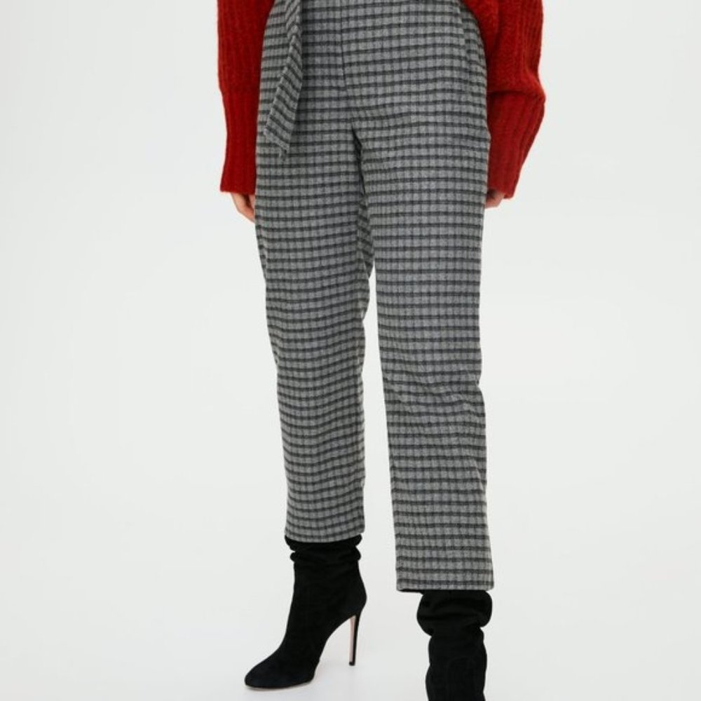 Aritzia wilfred tie front pant (wool)